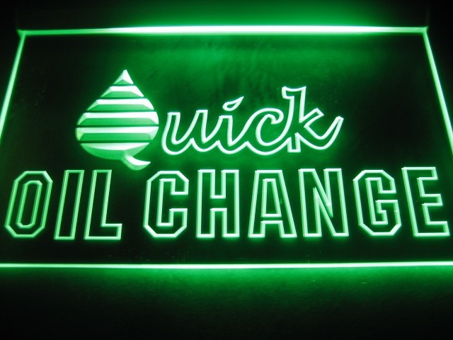 Quick Oil Change LED Light Sign